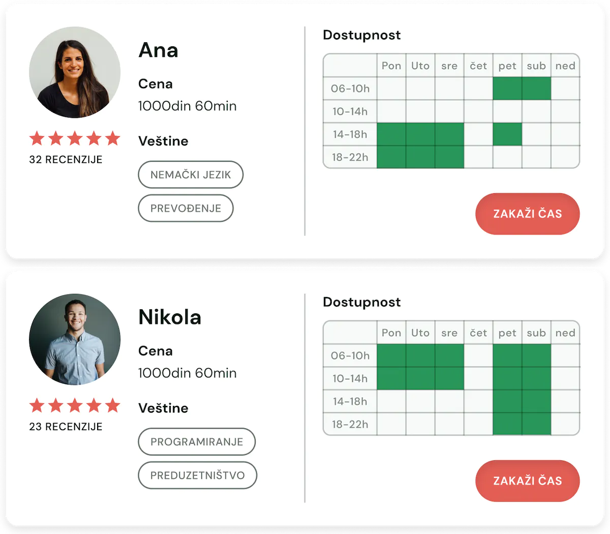Povežite se z učiteljem enostavno